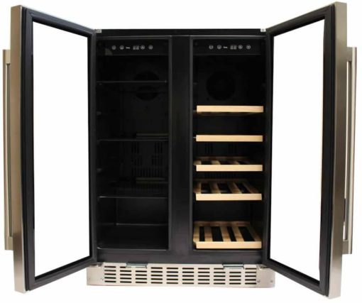 Azure ADA 24" Stainless Steel Glass Door Dual Zone Beverage/Wine Center - Image 2