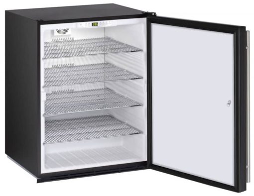 U-Line ADA Collection 24" Black Solid With Lock Compact Refrigerator - Image 2