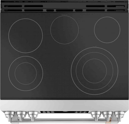 Cafe ADA 30" Stainless Steel Smart Front-Control Radiant & Convection Slide-In Electric Range - Image 4