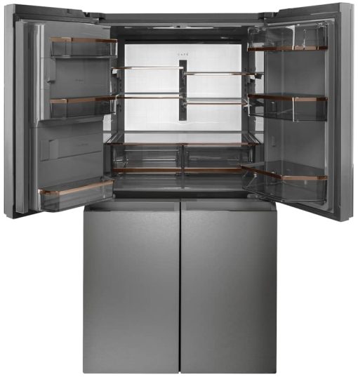 Cafe ENERGY STAR 27.4 Cu. Ft. Platinum Glass Smart QuadDoor Refrigerator - - Image 2