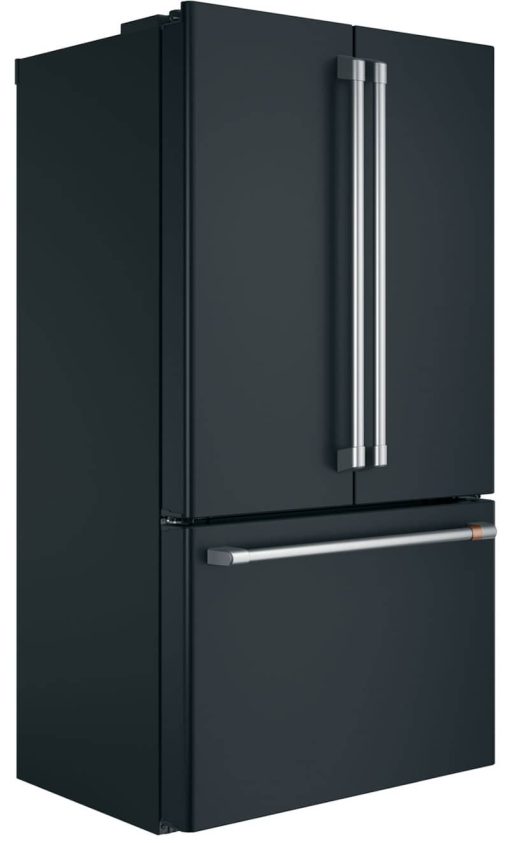 Cafe 23.1 Cu. Ft. Matte Black Counter-Depth French Door Refrigerator - Image 4