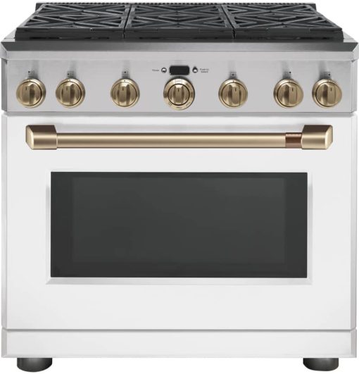 Cafe 36" Brushed Bronze Handle & Knob Set For Pro Range - Image 3