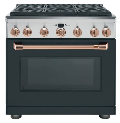Cafe 36" Brushed Copper Handle & Knob Set For Pro Range - Image 2