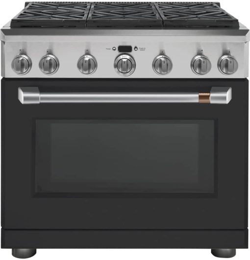 Cafe 36" Brushed Stainless Handle & Knob Set For Pro Range - Image 2