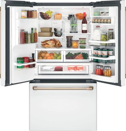 Cafe ADA 22.2 Cu. Ft. Matte White Smart Counter-Depth French Door Refrigerator With Hot Water Dispenser - Image 2