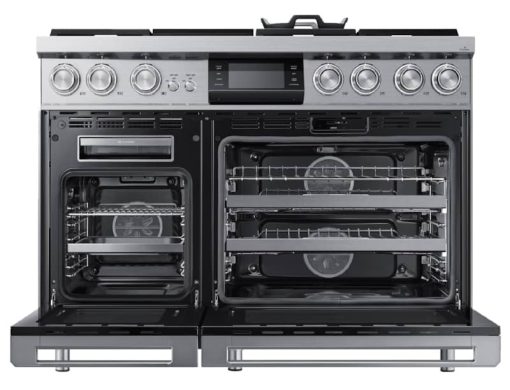 Dacor Contemporary 48" Silver Stainless Steel Dual-Fuel Liquid Propane Steam Range With Griddle - Image 2