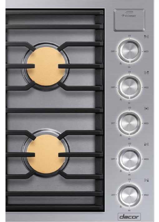 Dacor Contemporary 36" Stainless Steel Natural Gas Cooktop - Image 2