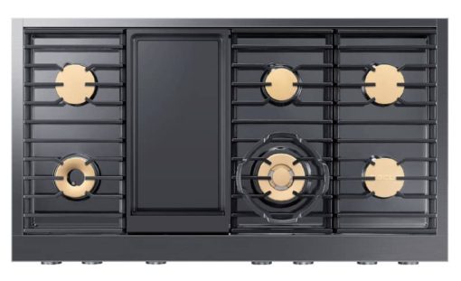 Dacor Contemporary 48" Graphite Stainless Steel Liquid Propane Gas Rangetop With Griddle - Image 2