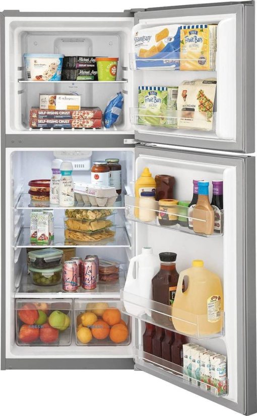 Frigidaire ADA 11.6 Cu. Ft. Brushed Steel Top Freezer Apartment-Size Refrigerator - Image 2