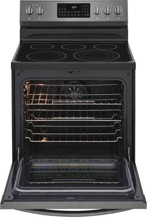 Frigidaire Gallery 30" Smudge-Proof Black Stainless Steel Freestanding Electric Range With Air Fry - Image 2