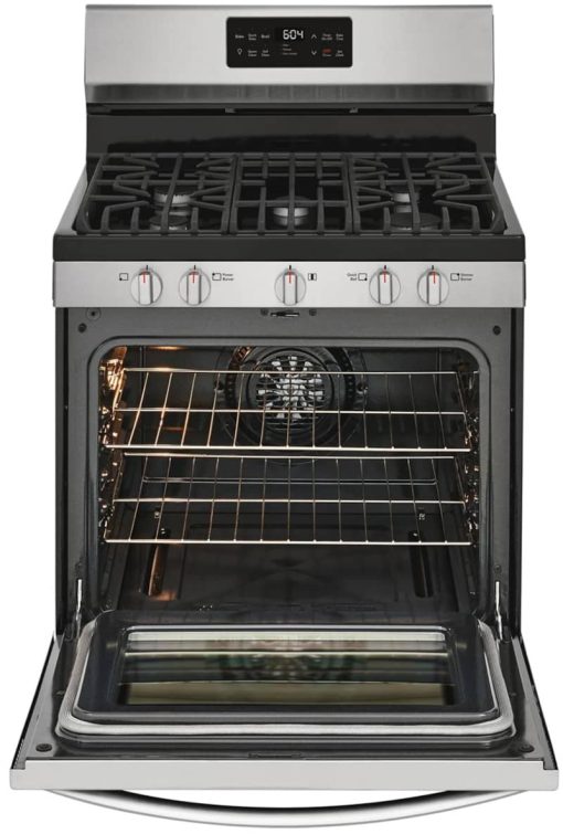 Frigidaire Gallery 30" Smudge-Proof Stainless Steel Freestanding Gas Range With Steam Clean - Image 2