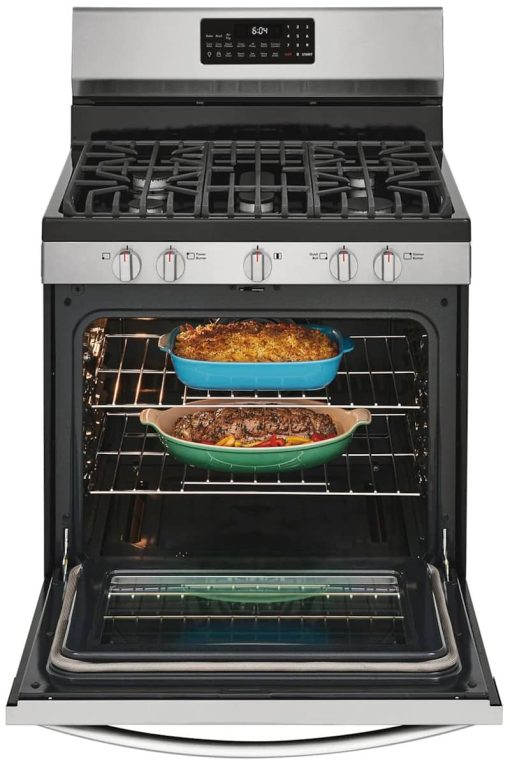 Frigidaire Gallery 30" Smudge-Proof Stainless Steel Freestanding Gas Range With Air Fry - Image 2