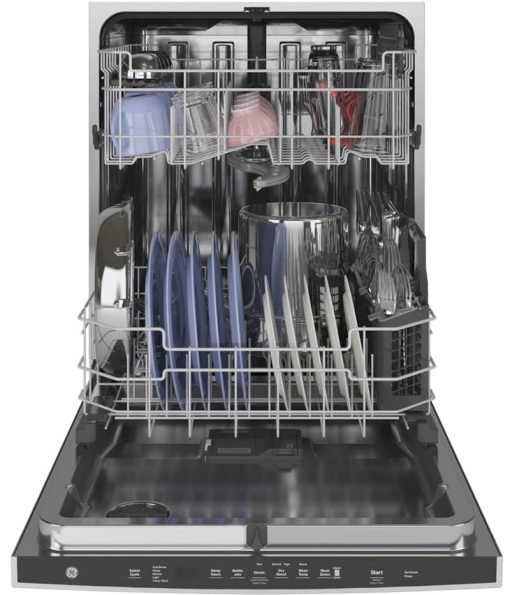 GE 24" Fingerprint Resistant Stainless Steel Top Control Dishwasher With Sanitize Cycle & Dry Boost With Fan Assist - Image 2