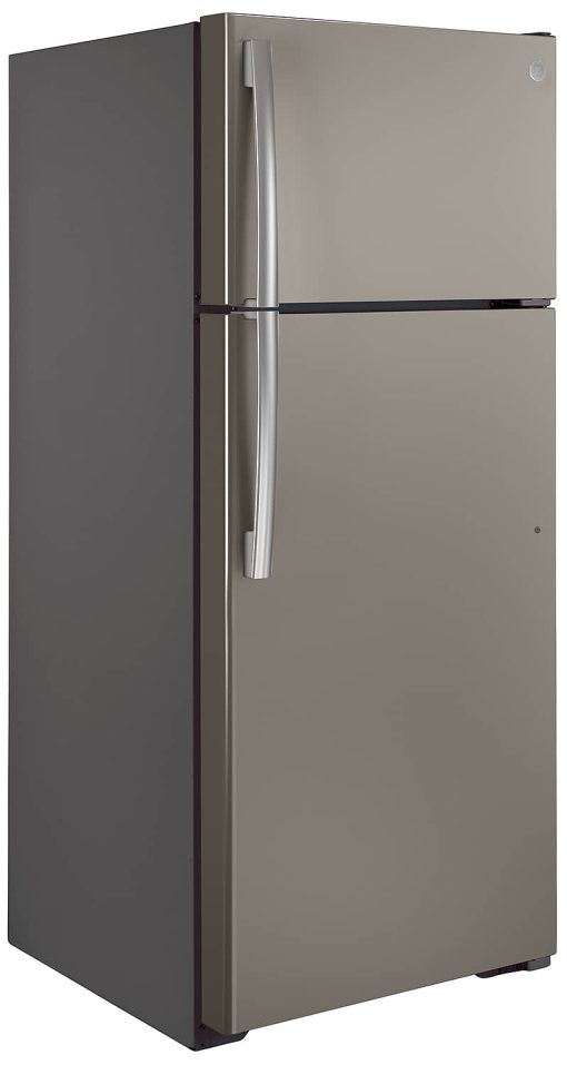 GE ENERGY STAR 17.5 Cu. Ft. Slate Top-Freezer Refrigerator - Image 4