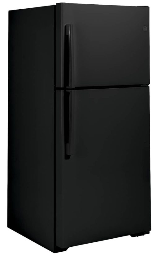 GE 19.2 Cu. Ft. Black Garage Ready Top-Freezer Refrigerator - Image 4