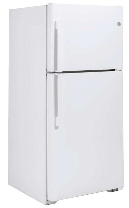 GE 19.2 Cu. Ft. White Garage Ready Top-Freezer Refrigerator - Image 4