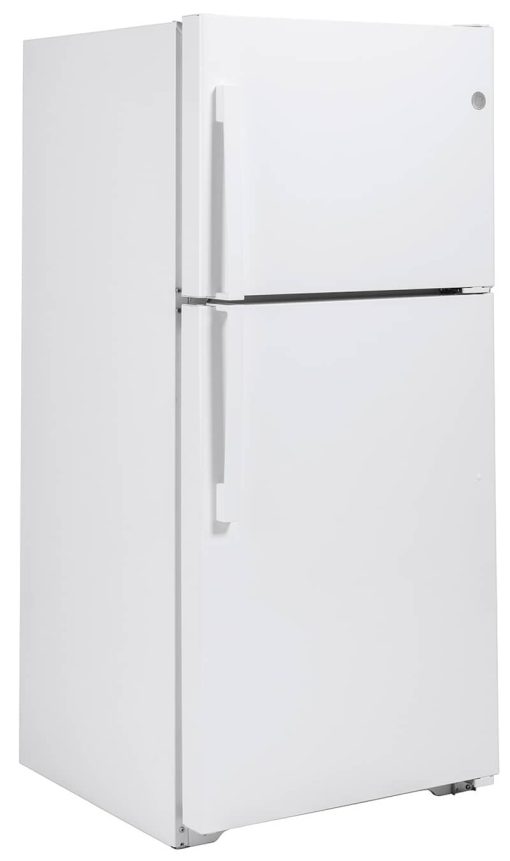GE 21.9 Cu. Ft. White Garage Ready Top-Freezer Refrigerator - Image 4