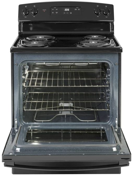 GE 30" Black Free-Standing Electric Range - Image 2