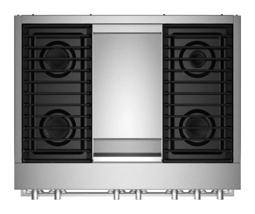 JennAir NOIR 36" Stainless Steel Professional-Style Dual-Fuel Range With Chrome-Infused Griddle - Image 4
