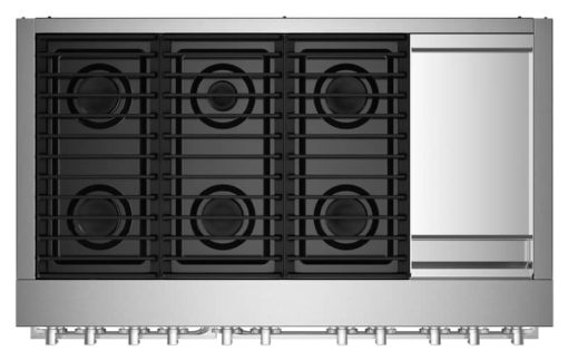 JennAir NOIR 48" Stainless Steel Professional Style Dual-Fuel Range With Chrome-Infused Griddle - Image 4