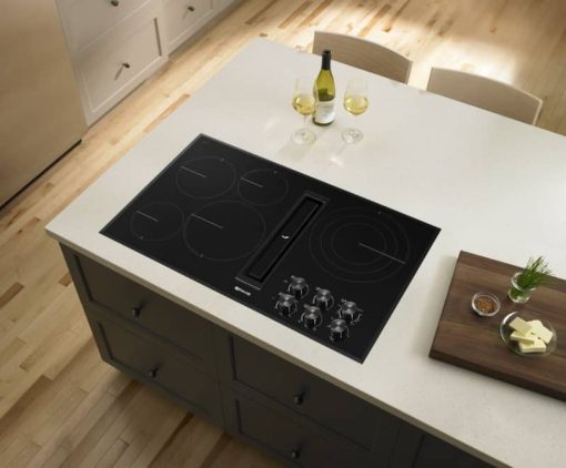 JennAir 36" Black Floating Glass JX3 Electric Downdraft Cooktop - Image 2