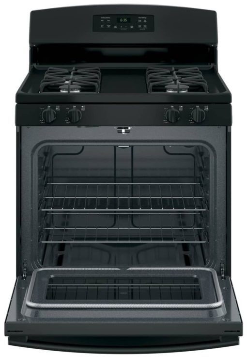 GE 30" Black Freestanding Gas Range - Image 2
