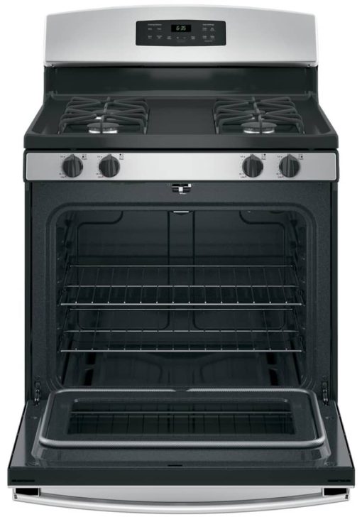GE 30" Stainless Steel Freestanding Gas Range - Image 2