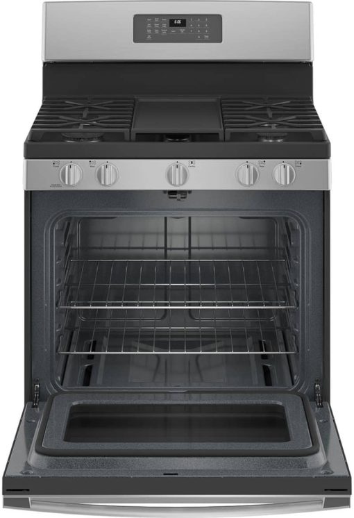 GE 30" Stainless Steel Freestanding Gas Range - Image 2