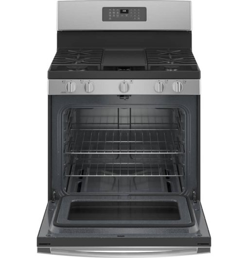 GE 30" Fingerprint Resistant Stainless Steel Freestanding Gas Range - Image 2