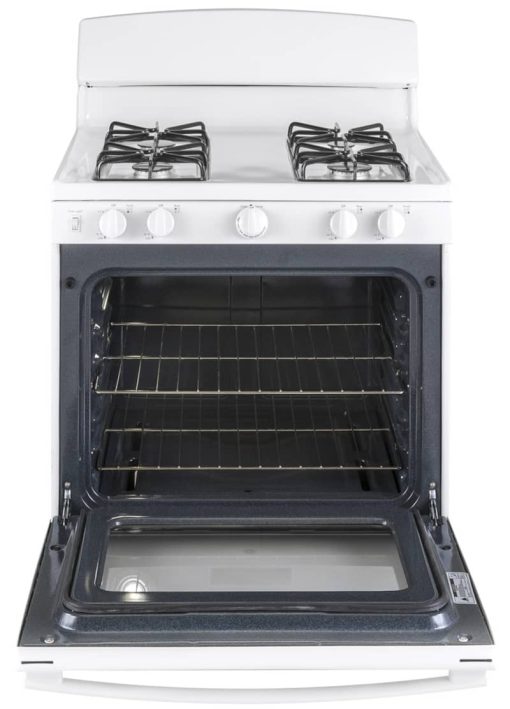GE ADA 30" White Freestanding Gas Range - Image 2