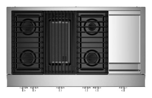 JennAir NOIR 48" Stainless Steel Gas Professional-Style Rangetop With Chrome-Infused Griddle And Grill - Image 2