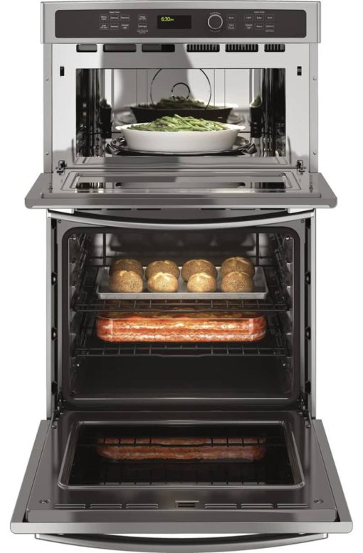 GE 27" Stainless Steel Built-In Combination Microwave Oven - Image 2