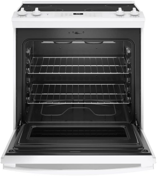 GE ADA 30" White Slide-In Electric Range - Image 2