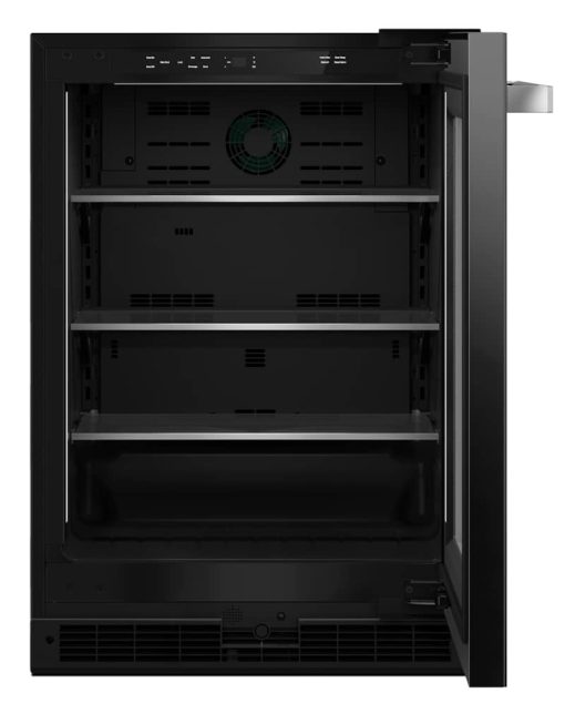JennAir NOIR 24" Black Glass Door Right-Hinge Undercounter Refrigerator - Image 2