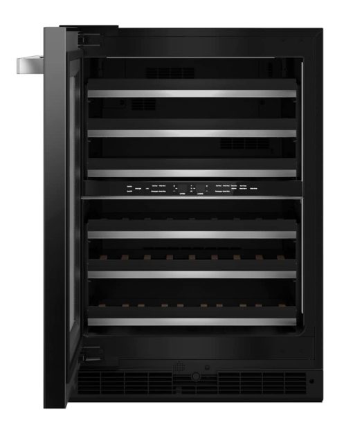 JennAir NOIR 24" Black Frame Left-Hinge Built-In Undercounter Wine Cellar - Image 2