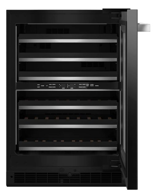 JennAir NOIR 24" Black Frame Right-Hinge Built-In Undercounter Wine Cellar - Image 2
