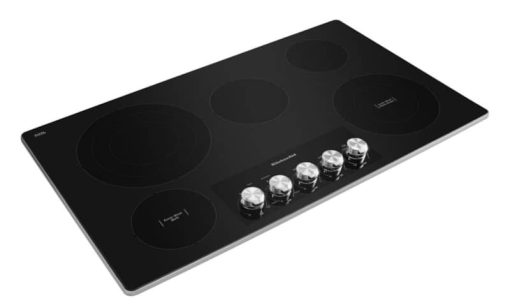 KitchenAid ADA 36" Stainless Steel Electric Cooktop With 5 Elements And Knob Controls - Image 2