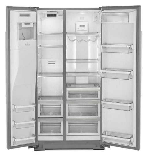 KitchenAid ADA 22.6 Cu. Ft. PrintShield Stainless Steel Counter-Depth Side-By-Side Refrigerator With Exterior Ice And Water Dispenser - Image 3