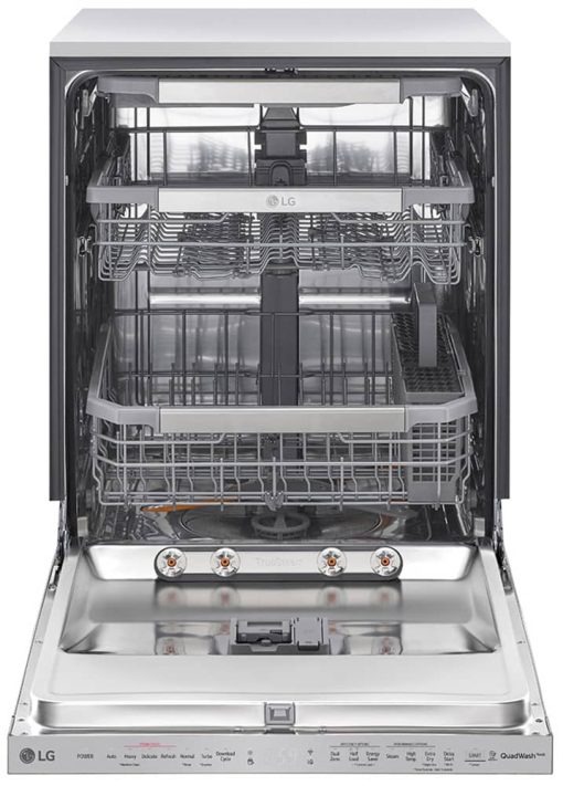 LG 24" PrintProof Stainless Steel Top Control Smart Wi-Fi Enabled Dishwasher With QuadWash And TrueSteam - Image 2