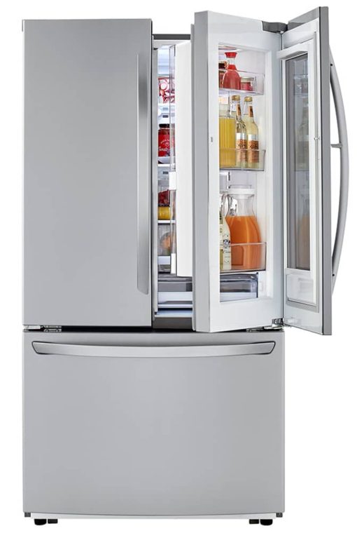 LG 23 Cu. Ft. PrintProof Stainless Steel InstaView Door-In-Door Counter-Depth Refrigerator - Image 3