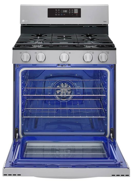 LG 5.8 Cu. Ft. Stainless Steel Smart Wi-Fi Enabled Fan Convection Gas Range With Air Fry & EasyClean - Image 2