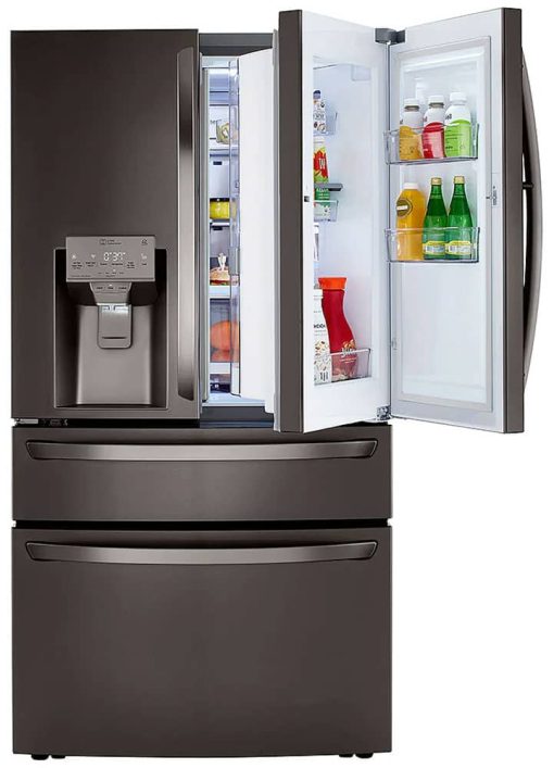 LG 23 Cu. Ft. PrintProof Black Stainless Steel Smart Wi-Fi Enabled Counter-Depth Refrigerator With Craft Ice Maker - Image 4