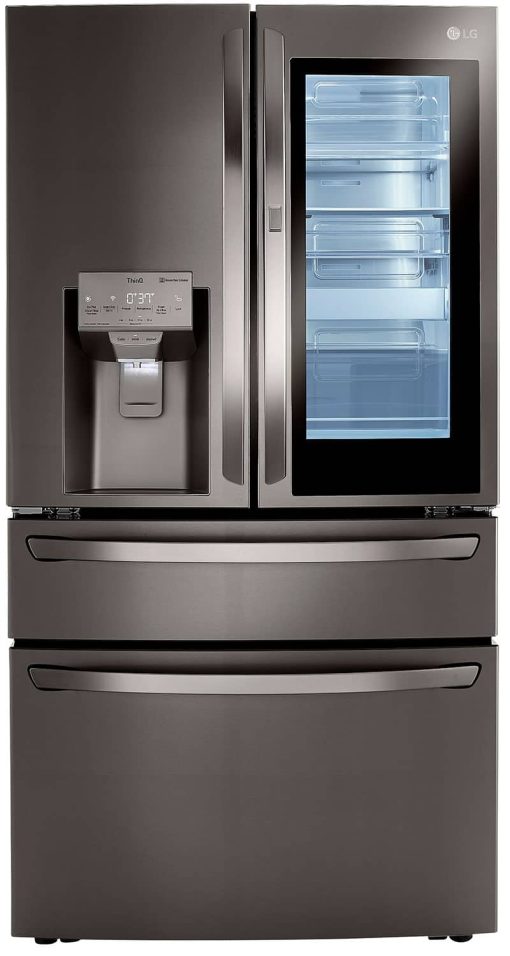 LG 23 Cu. Ft. PrintProof Black Stainless Steel Smart Wi-Fi Enabled InstaView Door-In-Door Counter-Depth Refrigerator With Craft Ice Maker - Image 5