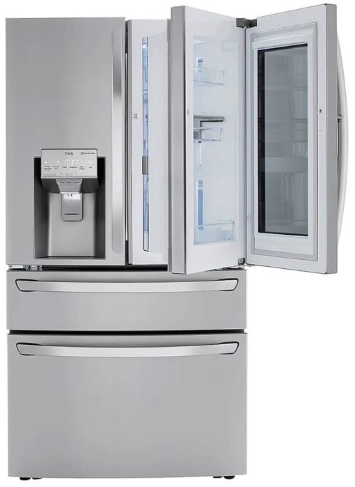 LG 30 Cu. Ft. PrintProof Stainless Steel Smart WiFi InstaView Door-In-Door Refrigerator With Craft Ice Maker - - Image 3