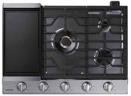 Samsung ADA 30" Stainless Steel Smart Gas Cooktop With 22K BTU Dual Power Burner - Image 2