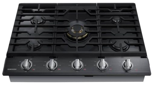 Samsung ADA 36" Fingerprint Resistant Black Stainless Steel Smart Gas Cooktop With 22K BTU Dual Power Burner - Image 2