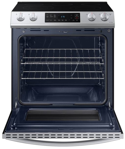 Samsung ADA 6.3 Cu. Ft. Fingerprint Resistant Stainless Steel Front Control Slide-In Electric Range - Image 2