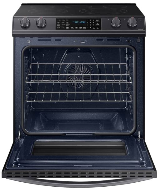 Samsung ADA 6.3 Cu. Ft. Fingerprint Resistant Black Stainless Steel Convection Slide-In Electric Range With Air Fry - Image 2