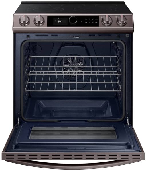 Samsung ADA 6.3 Cu. Ft. Fingerprint Resistant Tuscan Stainless Steel Slide-In Electric Range - Image 2