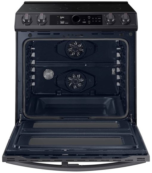 Samsung ADA 6.3 Cu. Ft. Fingerprint Resistant Black Stainless Steel Flex Duo Slide-in Electric Range With Smart Dial, Air Fry & Wi-Fi - Image 2